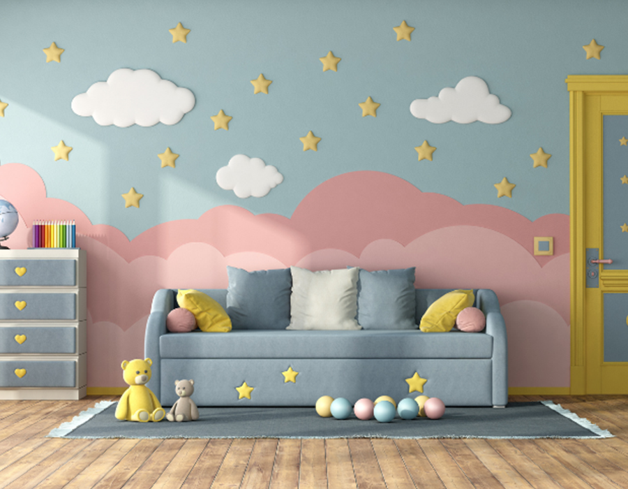 Alquiler de muebles para dormitorios infantiles. 5 ideas para papel pintado infantil